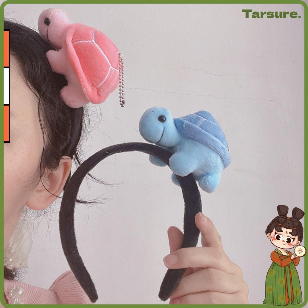 TARSURETH ที่คาดผมตุ๊กตาเต่า ออกแบบการ์ตูนและสร้างสรรค์ ใช้สำหรับถ่ายภาพเซสชัน