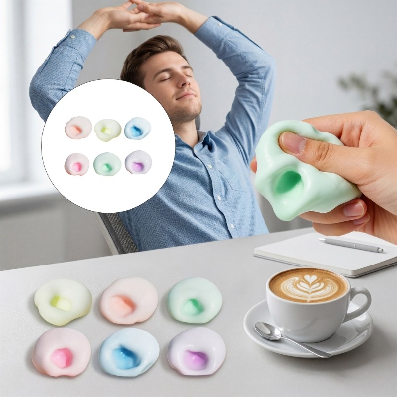 XY Soft Textured Sensory Squeeze ของเล่นสําหรับลดความเครียดและสมาธิปรับปรุง Office Home โต๊ะความเครี