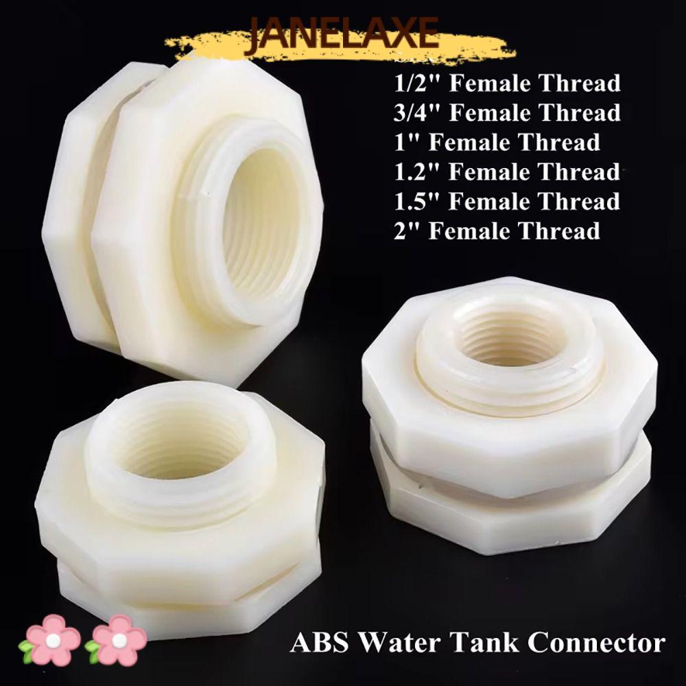 JANELAXE932JN 1 ชิ้นขั้วต่อหลอด, 1/2 "3/4" 1 "1.2" 1.5" 2" ด้ายหญิงภายในท่อเกลียวท่อ, ถังปลา Aquariu