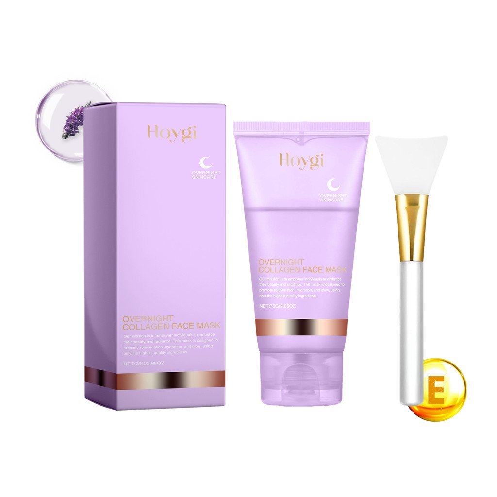 Hoygi Collagen Peeling Mask (พร้อมแปรง) Facial Moisturizing Moisturizing Moisturizing Skin Firming P