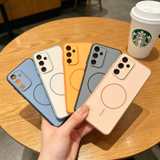 เคส Samsung Galaxy A34 A24 A14 A73 A53 A33 A31 A23 A22 A13 A12 A03 A03S A72 A71 A51 A52 4G 5G สีตัดกัน ผิวด้าน นุ่มลื่น กันรอย