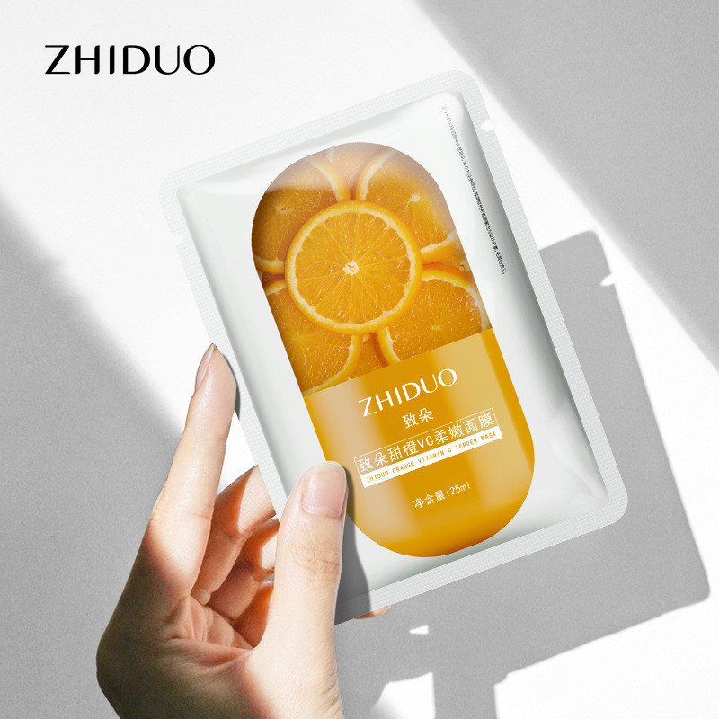 Zhiduo Sweet Orange VC Soft Mask Hydrating Moisturizing Mask บํารุงผิวหน้าผลิตภัณฑ์ดูแลผิวผู้ผลิตจัด