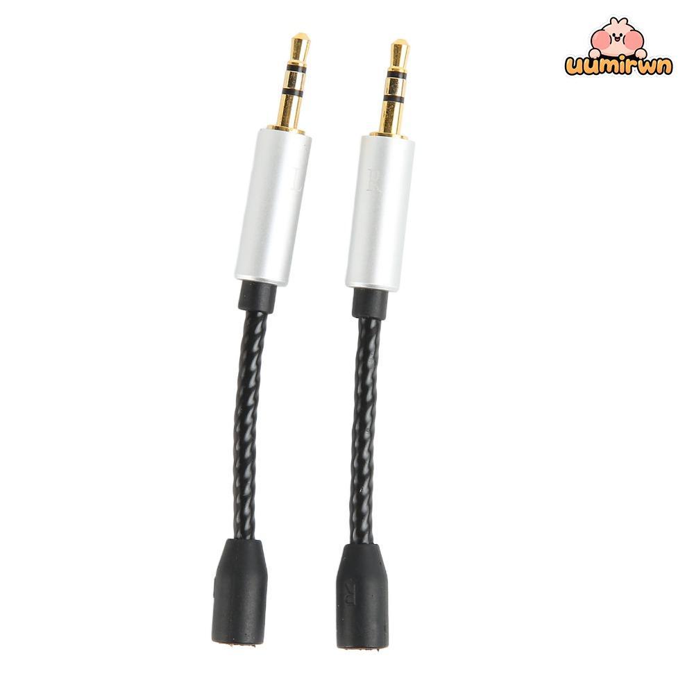 UUMIR 2PCS Lossless Sound Cord, Plug and Play Female to Male for MMCX to 2.5mm Adapter Cable, Adapte