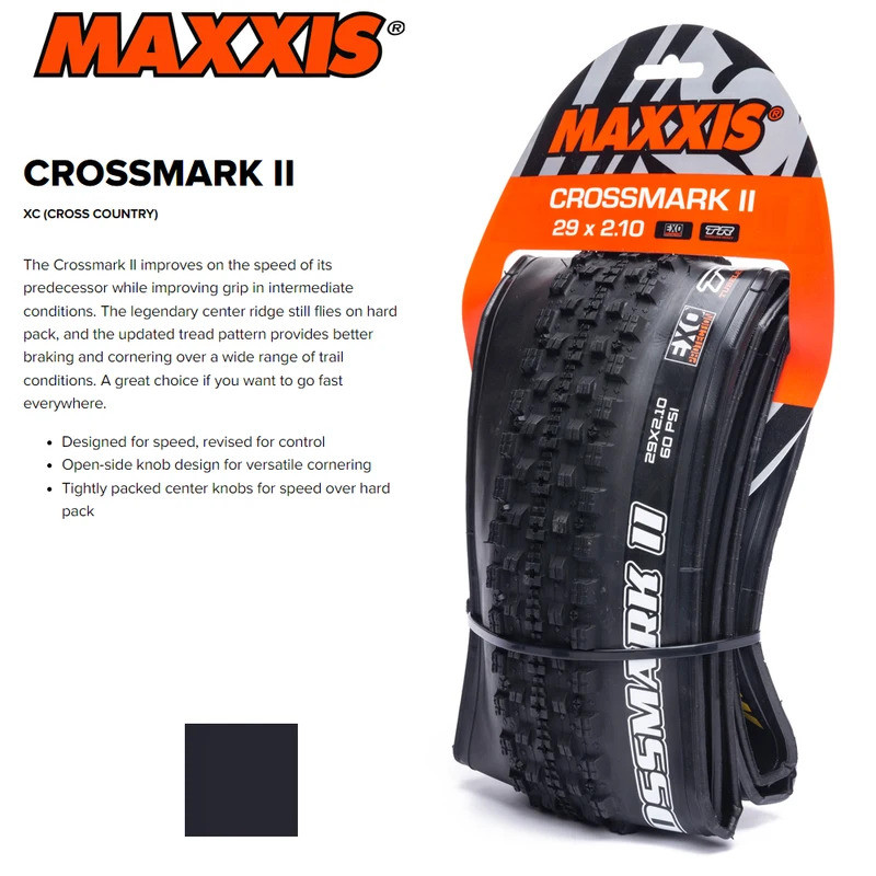 MAXXIS CROSSMARK II (M344RU) 29x2.1 29x2.25 29er EXO TR TUBELESS ยาง MTB