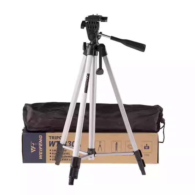 Weifeng WT-330A Live ขาตั้งกล้องยิงขาตั้งโทรศัพท์มือถือน้ําหนักเบาขาตั้งกล้อง 330A