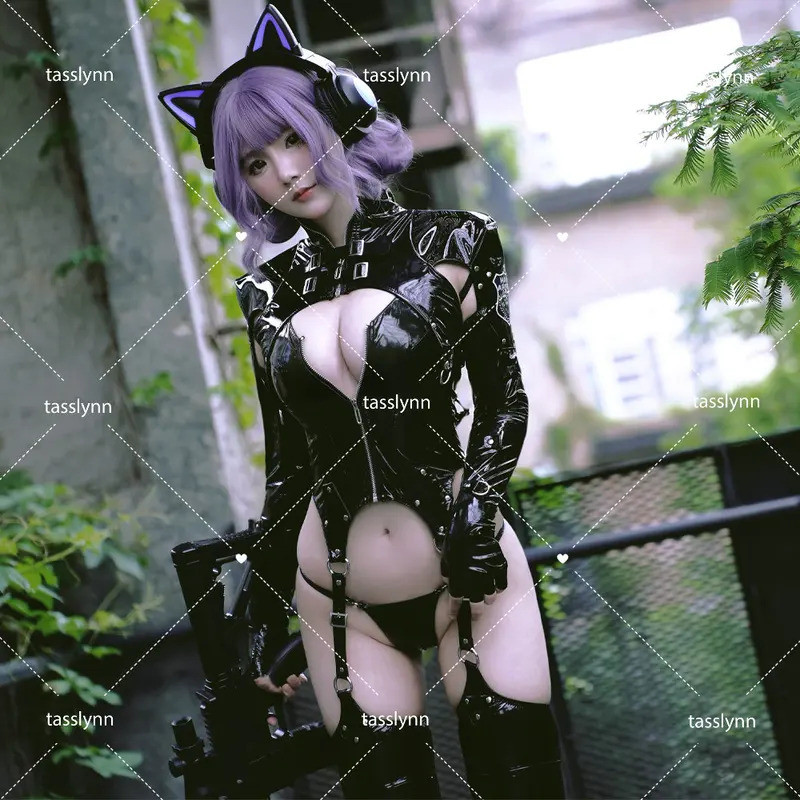 Mn YoRHa 2B Cosplay Black Battle Suit Cos Anime NieR Cosplay Costume Leather Set Hot Sexy Lingerie B