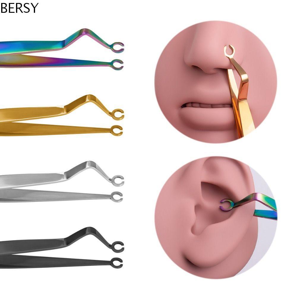 BESY Body Piercing สแตนเลส Septum และ Dermal Tools สำหรับจมูกและหู