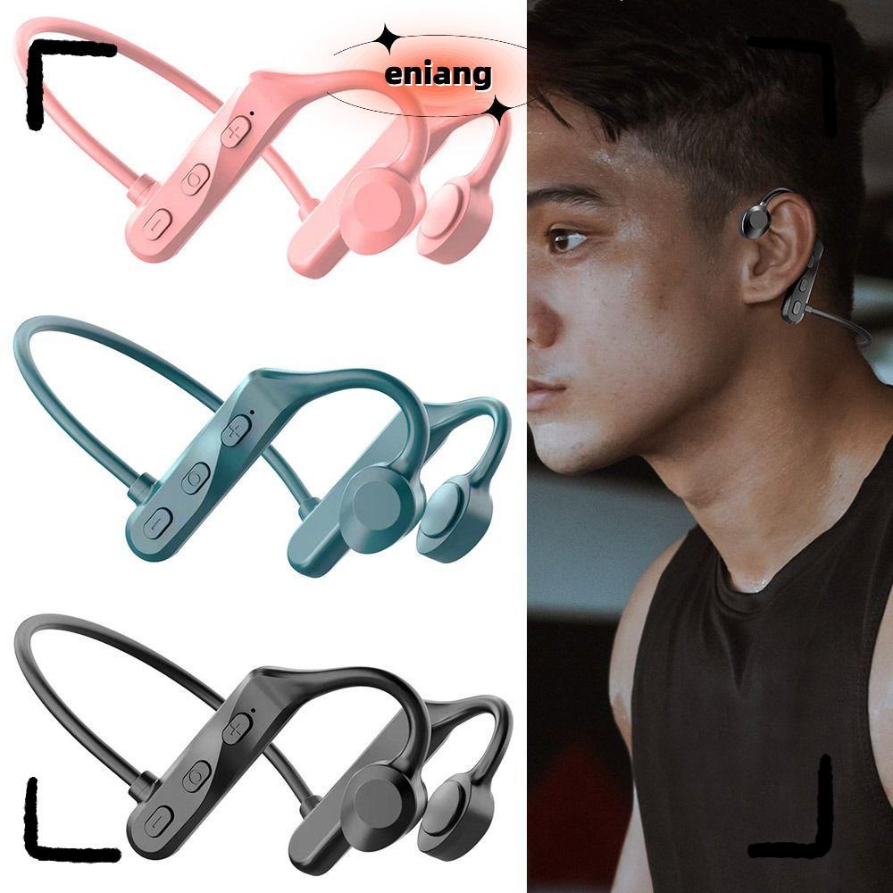 ENIANG Bone Conduction หูฟังกันน้ําทนทาน TWS ชุดหูฟังไร้สาย