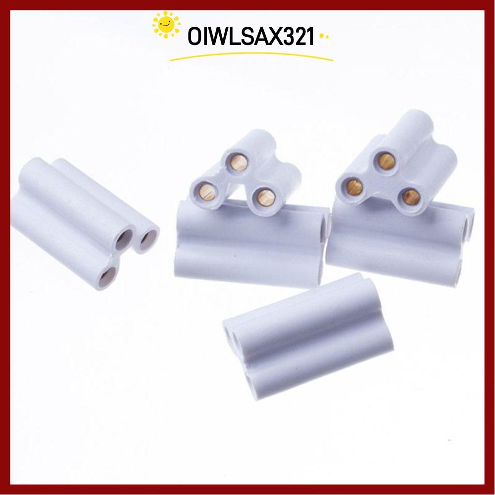 OIWLSAX321 100/50/30/20/10 ชิ้น 3 หลุม Hard Joint Connector, Splice Double End T5 T8 Bracket Light C