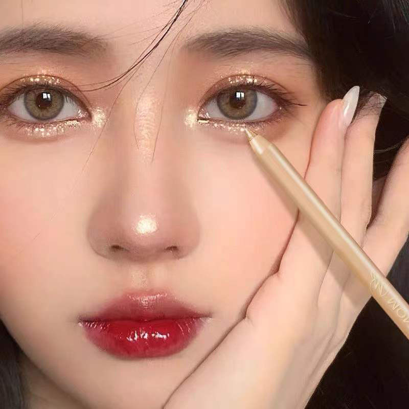 พิณ้ำตาลสีสันสดใส ป้องกันน้ำและเหงื่อ - ช่วยให้ดวงตาสว่างขึ้น - หมึกพิณ้ำตาลมีความเงาแวววาว - ช่วยกำหนดเส้นสายตา - เครื่องสำอางสำหรับดวงตา#209
