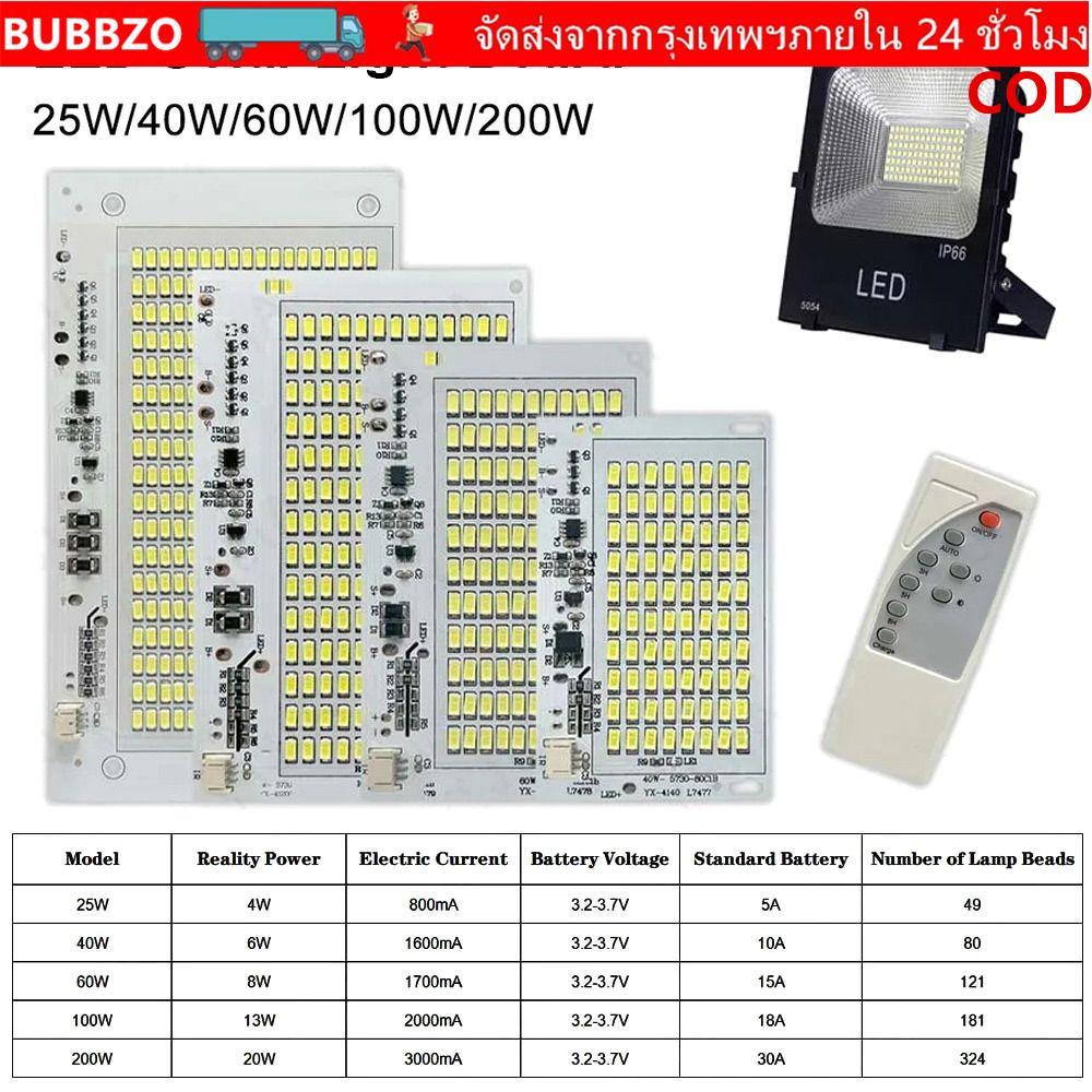 BUBBZO แผงแหล่งกําเนิดแสง 1 ชิ้น, บอร์ดไฟ LED ความสว่างสูง SMD5730, แสงสีขาวพร้อมรีโมทคอนโทรล 25/40/60/100/250W ฟลัดไลท์รีโมทคอนโทรล
