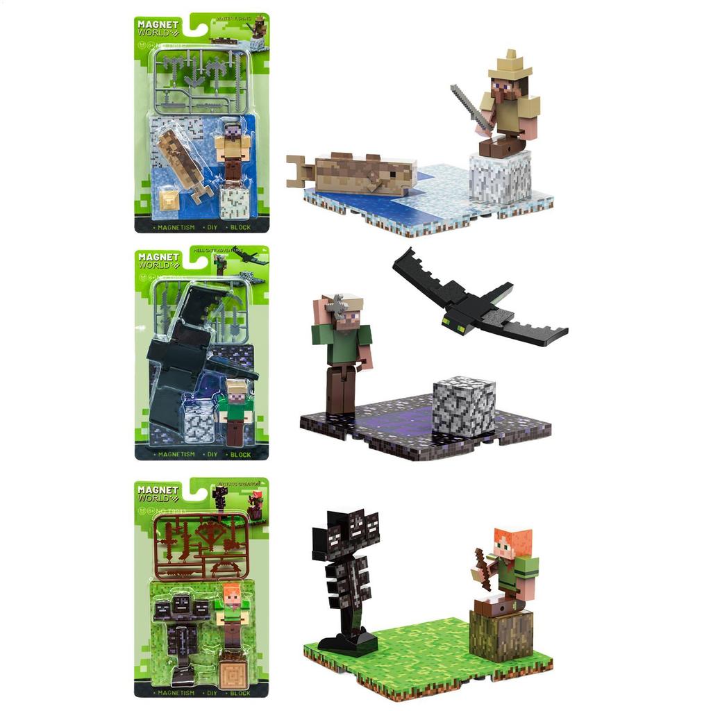 Magnet Building Blocks Funny Magnetic Assembly Sets Game Scene Model Educational Building Toy Assemb