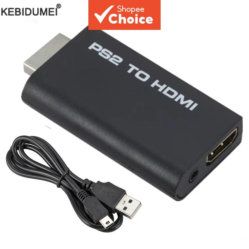 ตัวแปลง PS2 เป็น HDMI ความละเอียด 1080P พร้อมช่องเสียง 3.5 มม. รองรับทุกโหมดการแสดงผล