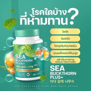 ซีบัคธอร์น พลัส กรดไหลย้อน [📍1แถม2 | มีส่งด่วนในวัน] SEA BUCKTHORN PLUS มีมายด์เมด MEMYMAID จุก เสียด แน่นท้อง