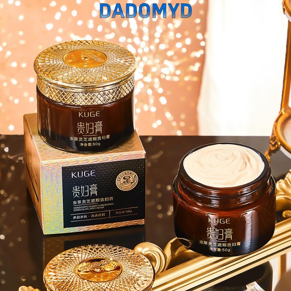 DADOMYD Lady Face Cream, Fade Fine Lines Moisturizing Concealer, Effectful Smoothing Cordyceps Makeup Foundation Cream Women Face Skin