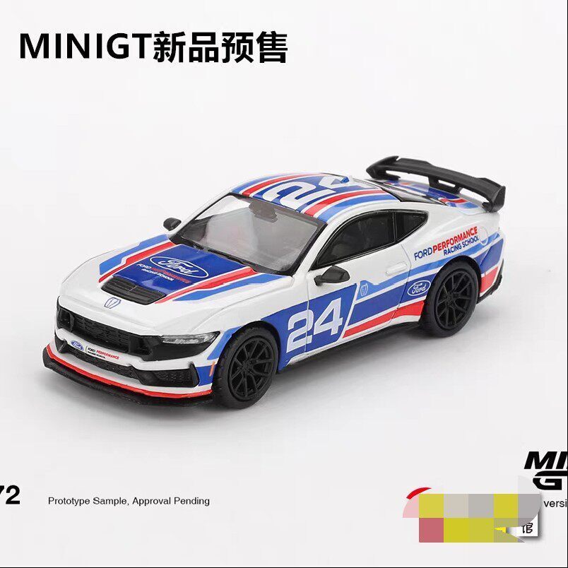 MINIGT 1: 64 Ford Mustang Ford Mustang Dark #24 โมเดลรถอัลลอย
