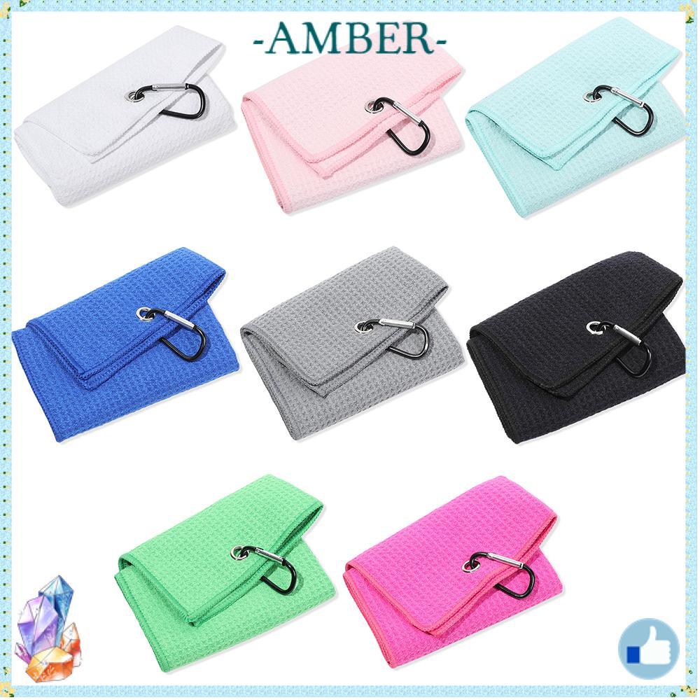AMBER Golf Towel Microfiber Balls Hands Cotton Cleaning Towel