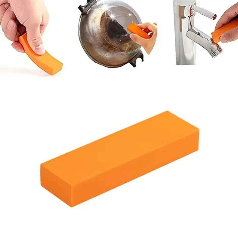 1 ชิ้น Easy Limescale ยางลบยางในครัวเรือนเครื่องมือทําความสะอาดห้องครัวห้องน้ําแปรงสนิมห้องน้ํากระจก