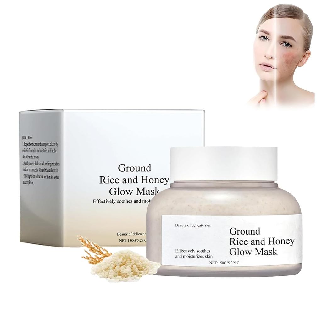 Ground Rice and Honey Glow Mask, Rice & Honey Wash-off Mask Wash-off Mask, Ground Rice and Honey Glo