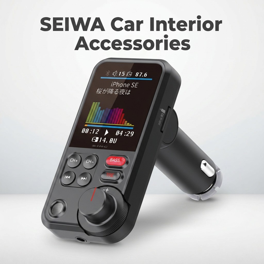 SEIWA Car Interior Accessories Bluetooth FM Transmitter BTF110 USB Memory Music Playback Hands-Free 