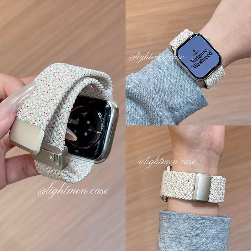ปีใหม่เทศกาลสีแดงเหมาะสําหรับ IQOO WATCH GT2 สายนาฬิกา vivo watch gt2 ปรับถัก