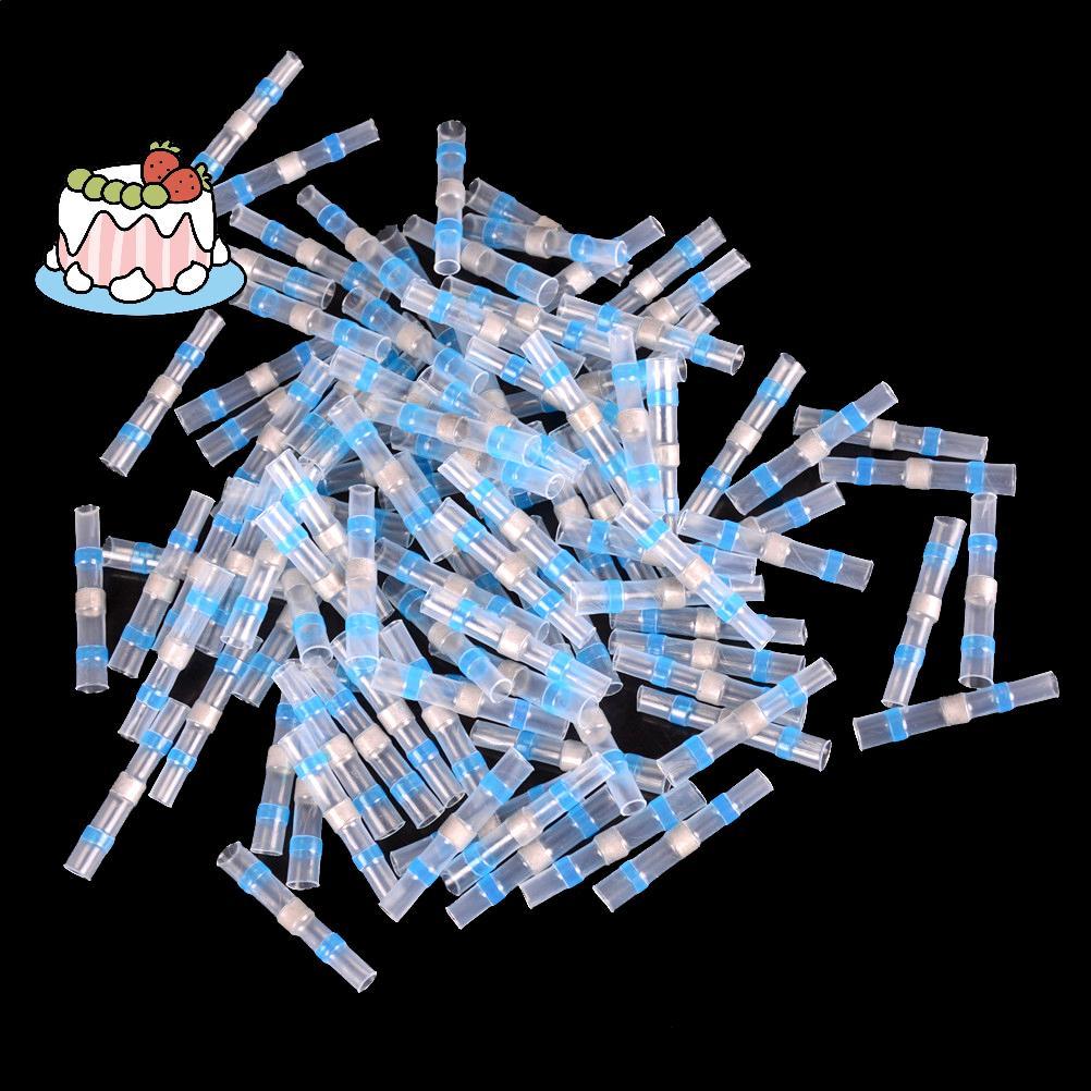 [Sep-t] 10 ชิ้น 16-14AWG แขนบัดกรีกันน้ําหดความร้อนก้นลวด Splice Connector สีฟ้า – โปรปัง