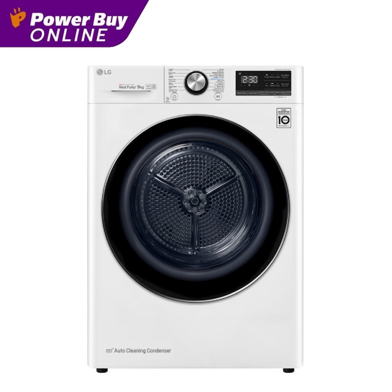 [จัดส่งพร้อมติดตั้ง] New2022 LG เครื่องอบผ้าฝาหน้า (9 kg) รุ่น RV09VHP4W1.ABWPETH