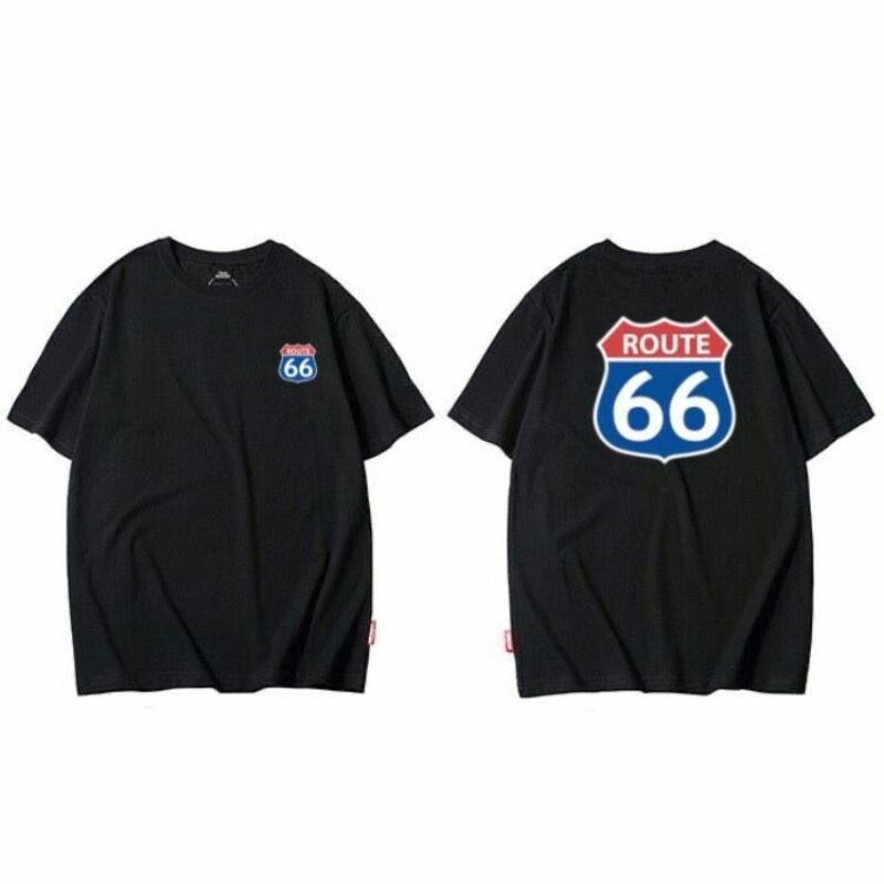 เสื้อยืด Route 66 - The Freedom - เสื้อยืดมอเตอร์ไซค์โลโก้ Great American Road / Route 66