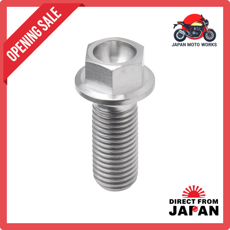 ZETA RACING Titanium Flange Bolt M10×25mm P1.25, 1 piece, Dirt Freak D6685 (Old part number: ZT03-10