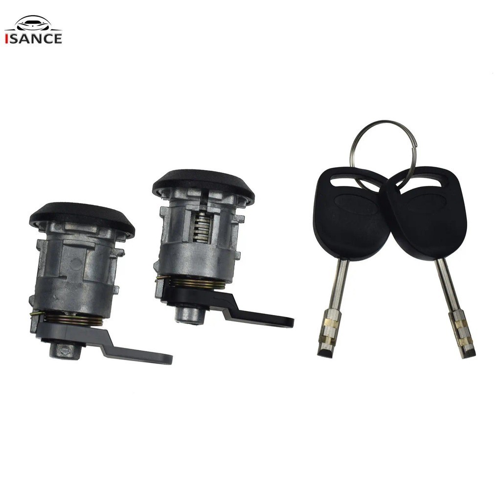 คู่ใหม่ประตูล็อคกระบอกชุดกุญแจ 3210Z12 สําหรับ Ford Fiesta Ka Escort Courier 96FGA22050CG