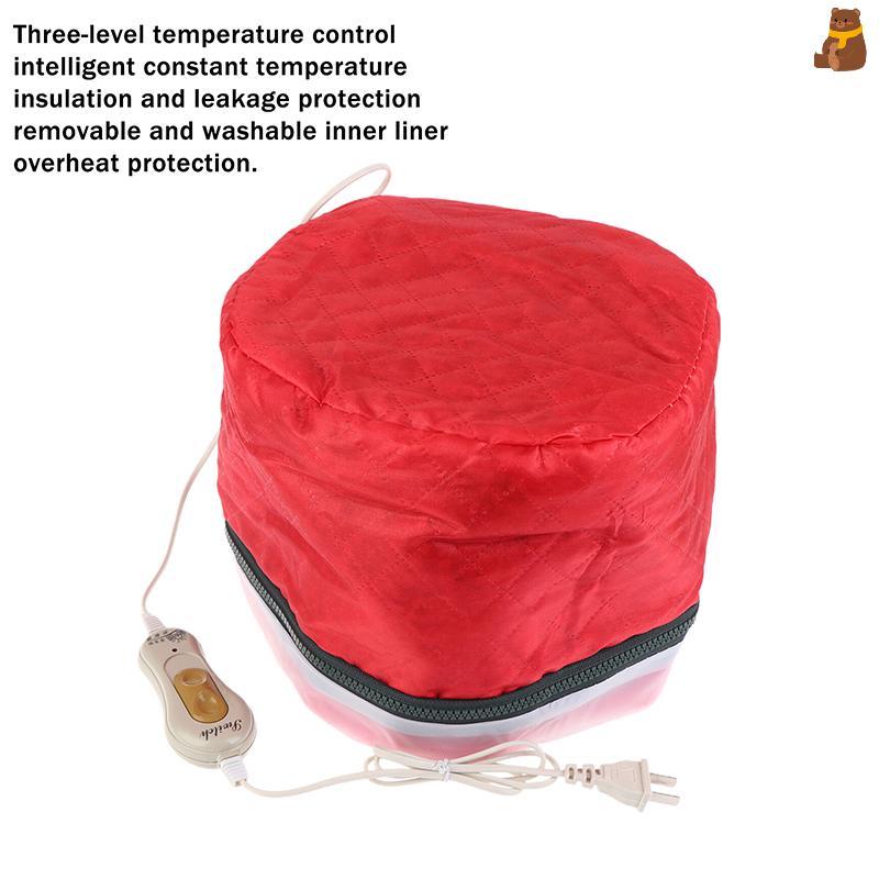 [TA] หมวกอบไอน้ําผม Beauty Steamer หมวกบํารุง 220V หมวกความร้อนปรับสภาพลึกพร้อมการป้องกันอัจฉริยะสําหรับสปาผมใช้ในบ้าน TH