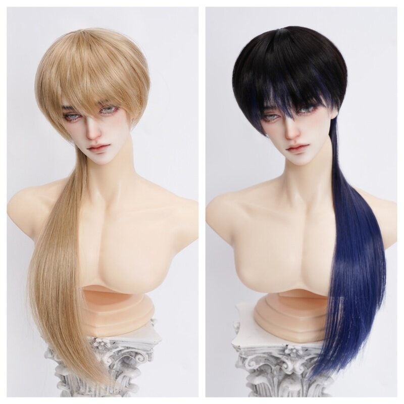 BJD Doll Wig แบรนด์ MEITAI - Wolf Cut ผ้านิ่มสไตล์เท่ - สำหรับหุ่นขนาด 3/4/6 หัว (เน้น 3 หัวเล็ก) - 