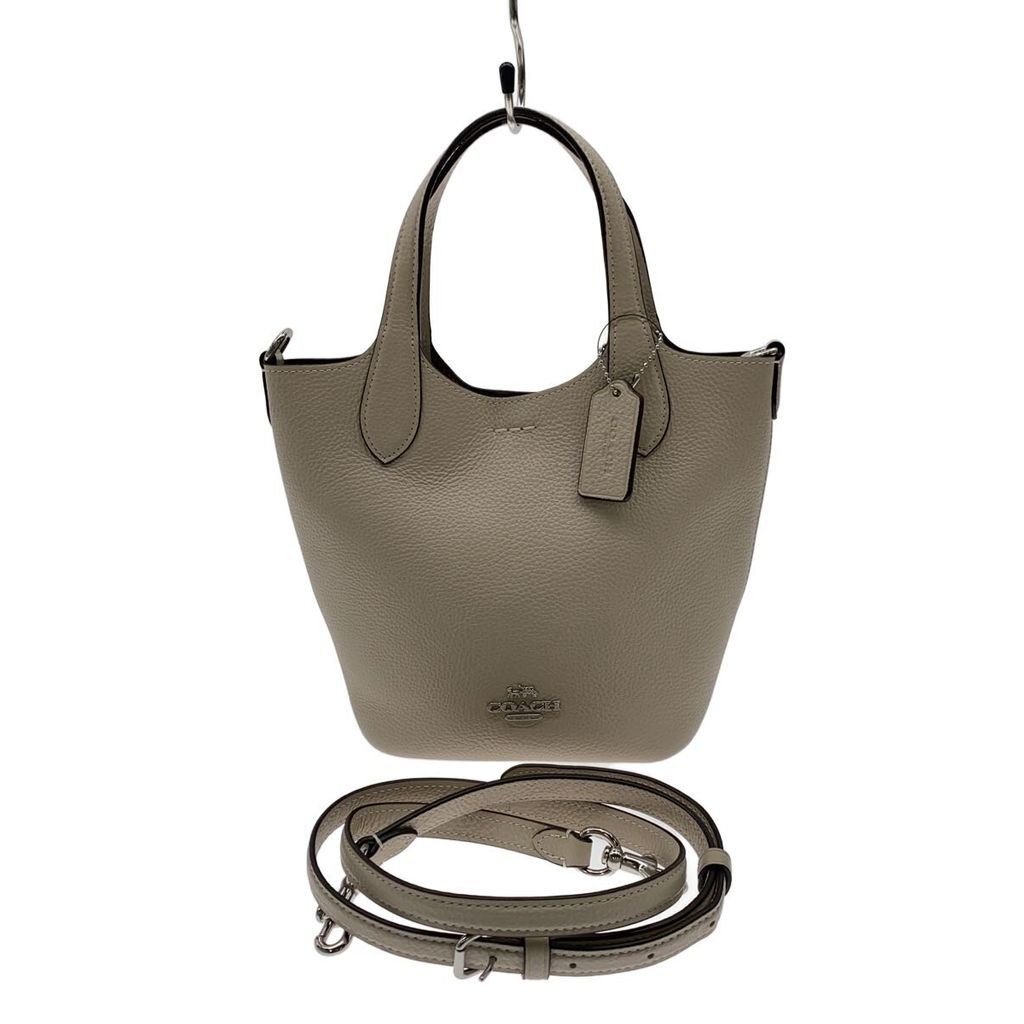 COACH handbags Leather BEG plain CR168 Direct from Japan Secondhand