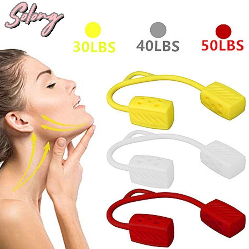 COMAME คอ Toning, ซิลิกาเจลเกรดอาหาร 30/40/50lbs Jaw Exerciser, Double Chin Reducer Jawline Exercise