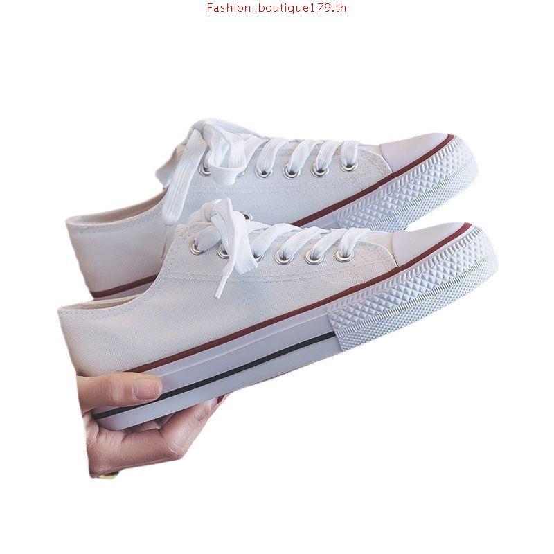 Original Warrior Shoes Warrior Sparta LC Shoes รองเท้านักเรียนสีดําและสีขาว