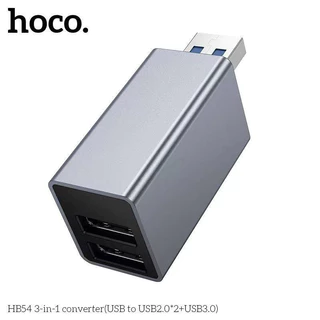 HOCO HB54 อะแดปเตอร์แปลง USB 3in1 ขยาย 3 ช่อง รองรับ USB 3.0 + USB 2.0 x 2 ความเร็วสูง 5Gbps ฮับเพิ่มช่อง hc5