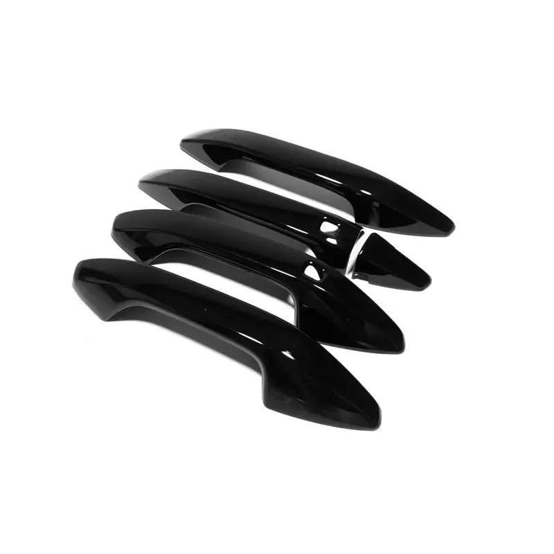 สําหรับ Kia Sportage NQ5 LHD 2022 2023 2024 ABS Chrome Carbon Glossy สีดํามือจับประตูสติกเกอร์อุปกรณ