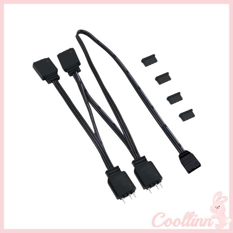 COO 5V 3 Pin ARGB Extension Splitter Cable 5V 1 Female to 4 Male 3 Pin ARGB Adapter
