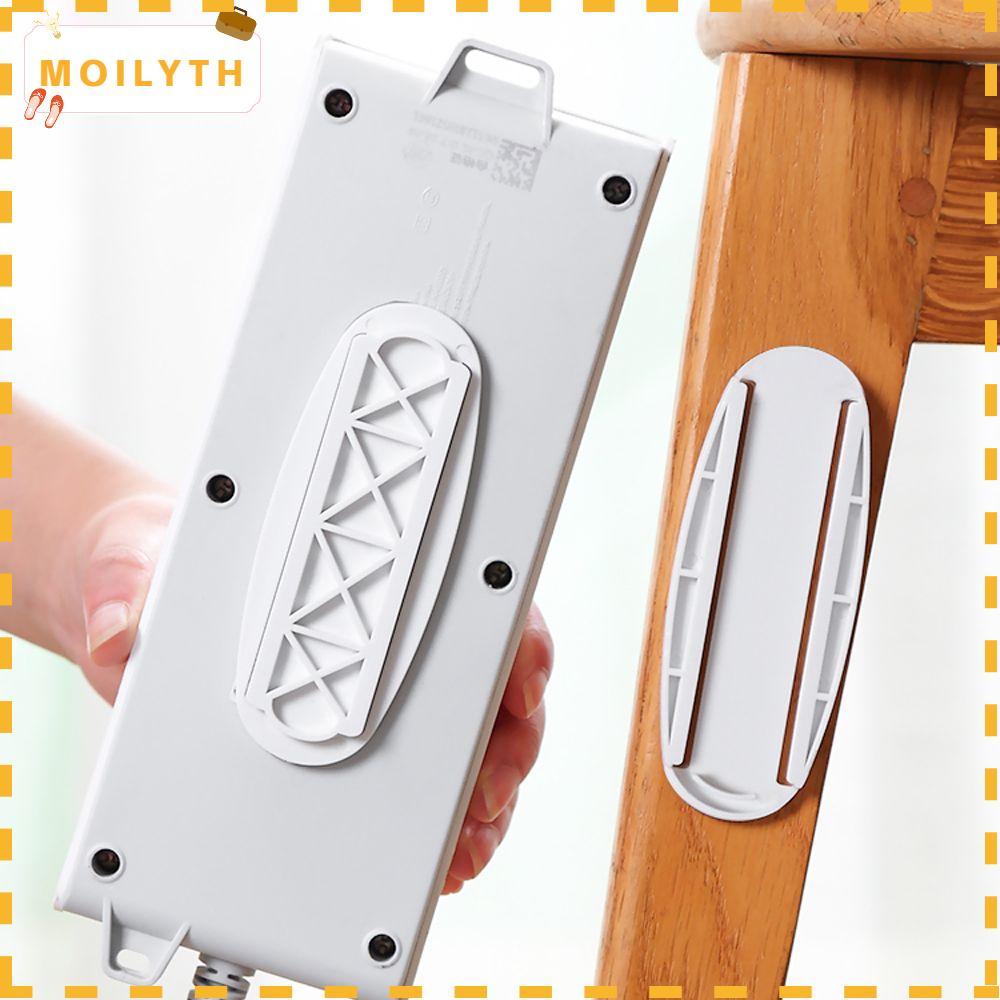 MOILYTH Plug Fixer Punch-free Socket Holder Self-Adhesive Storage Shelf Wall Fixer ติดผนัง
