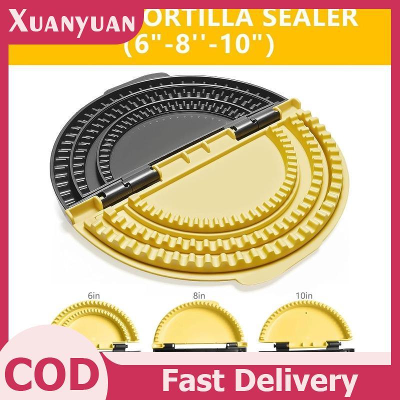 XUAN 3-in-1 Tortilla Sealer, Tacos Tortilla Crimper Maker, ปรับขนาดได้, สําหรับขนาด 6"-10" Crust, Ma