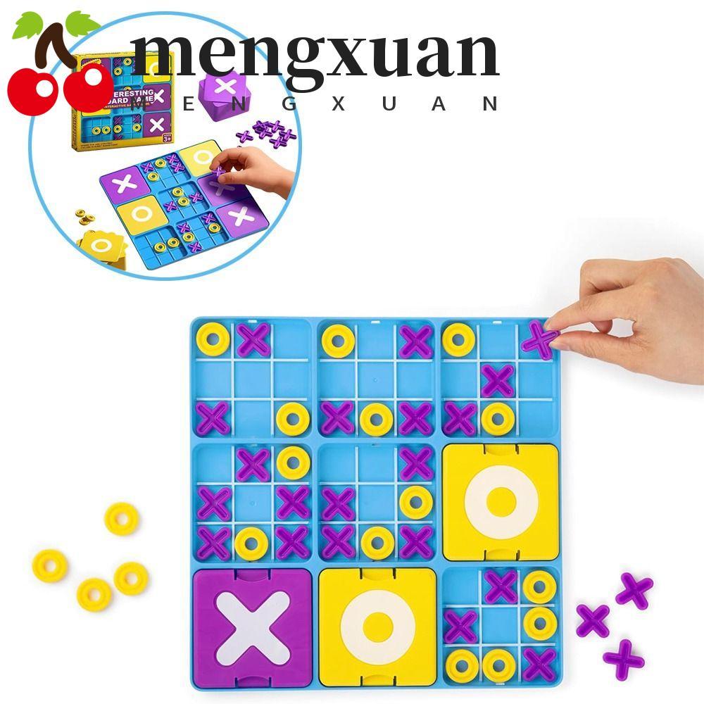 MENGXUAN Tic Tac Toe Board Game, Creative Montessori Puzzle Table Game, Funny Parent-Child Interacti
