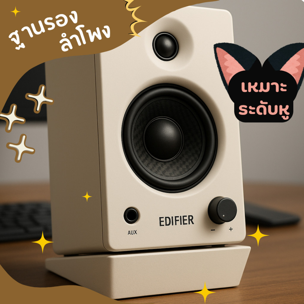 ฐานรองลำโพง Edifier MR4 MR3 M60 (R1280DBs, R1280T, Mackie, PreSonus Eris, S351DB) ฐานปรับมุมลำโพง