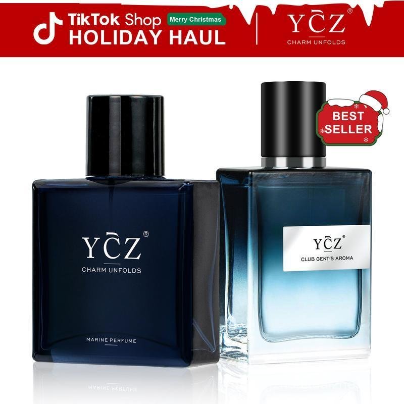 YCZ Classic Fragrance Ensemble - Iconic Gentlemen's Cologne Set with Marine & Club Aroma Longlasting