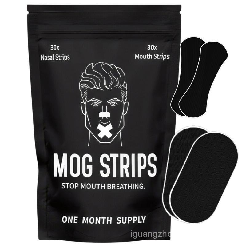 Mog Strips, one month supply, for sleep, exercise, mouth tape, nose tape, strips, long lasting adhes