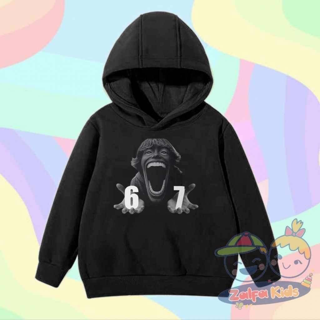 SCP 067 KID ROBLOX 67 CHILDRENS HOODIE JACKET, SOFT FLEECE MATERIAL, พิมพ์ชื่อฟรี