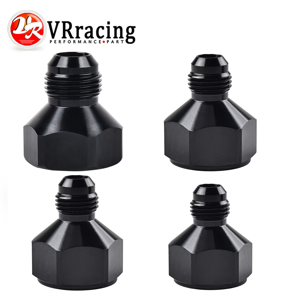 VR Aluminum Female Flare To Male Black AN6 AN8 AN10 AN12 AN16 AN20 Reducer Fitting Adapter Black