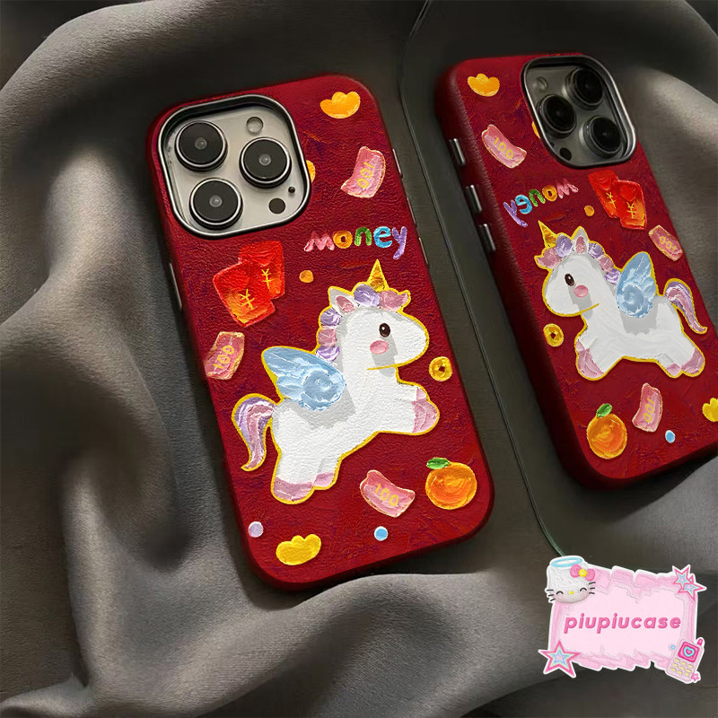 สําหรับOppo A38 A18 A3X PRO A60 A6pro A3 A6 A57 A16 A5S A12 A7 A17 Reno 7 2026 สไตล์ใหม่Lucky Horseฝ