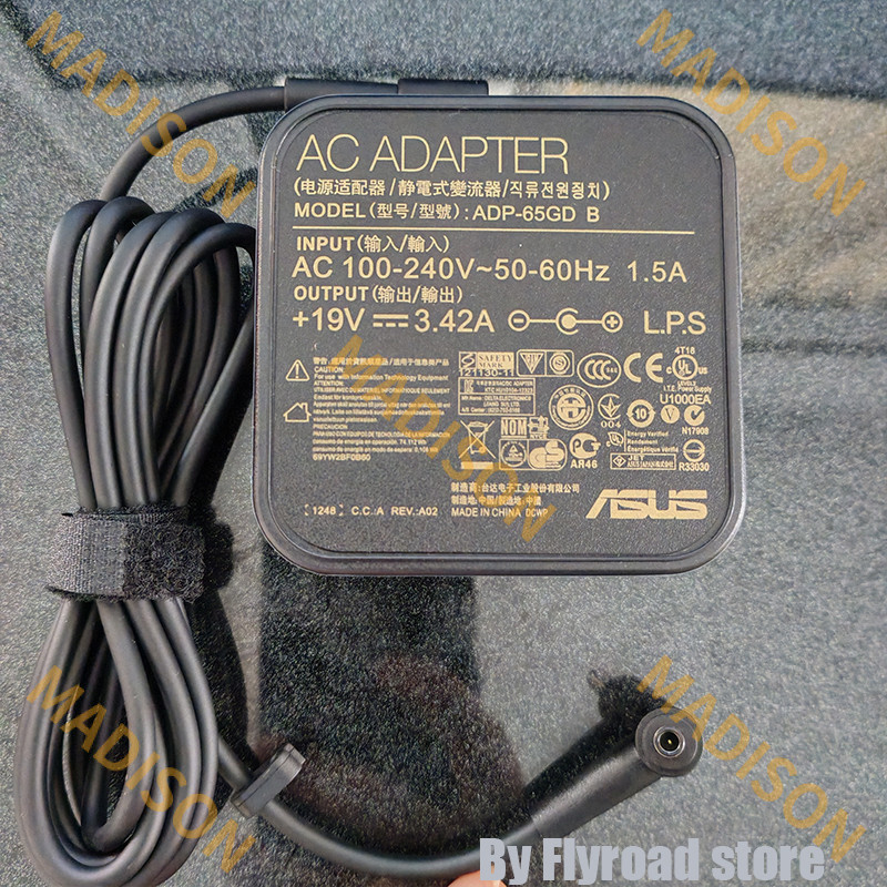 65w 19V 3.42A 4.5*3.0 มม.อะแดปเตอร์สําหรับ ASUS Vivobook Go 15 E1504F E1504FA E1504FA-NJ179 แล็ปท็อป