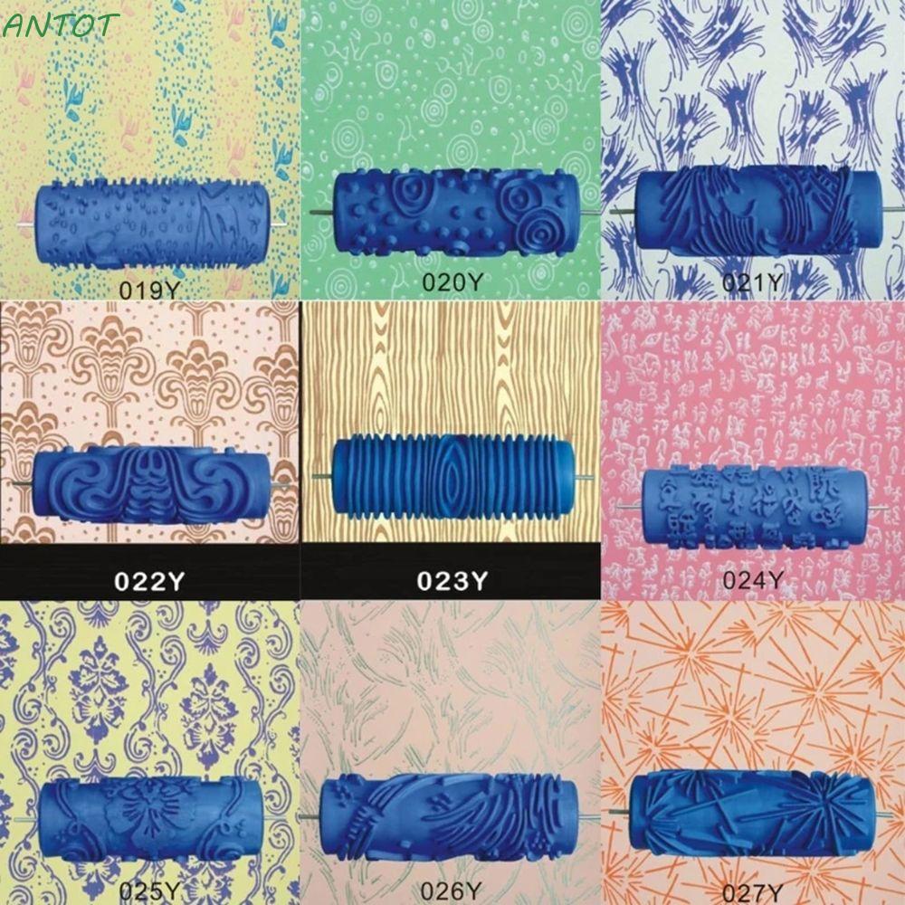 ANOT Grain Paint Roller Paint Texture ตกแต่งบ้านสีการพิมพ์ DIY วอลล์เปเปอร์แปรงเลียนแบบรูปแบบเครื่อง
