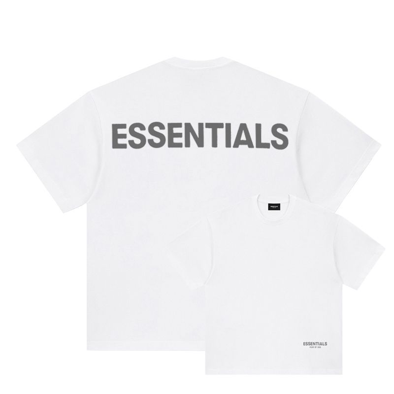 Ess Street สวมเสื้อยืดแขนสั้นผู้ชายผู้หญิง High Street Hip-Hop ครึ่งแขน FOG อเมริกันเสื้อยืดฤดูร้อน